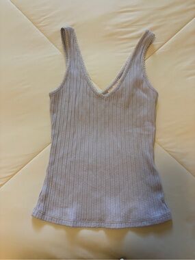 Universal Threads Ribbed V-Neck Tank Top - Light blue